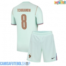 Camisa de time de futebol França Aurelien Tchouameni #8 Replicas 2º Equipamento Infantil Mundo 2026 Manga Curta (+ Calças curtas)